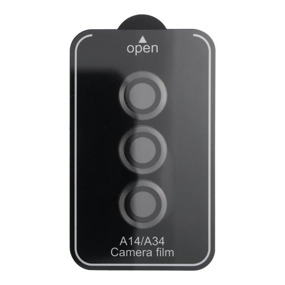 Osłona aparatu PROTECTOR 9H + aplikator do SAMSUNG A14 / A34 czarna