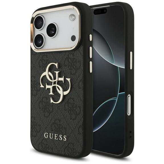 GUESS futerał do IPHONE 17 Pro GUHCP17L4GMGCGR (PU W/ Big 4G Classic Logo) złoto czarny
