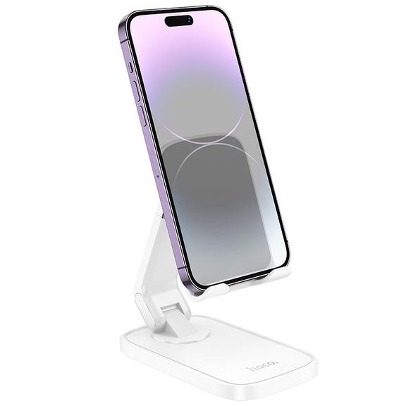 Uchwyt na telefon biurkowy Hoco HD8 biały