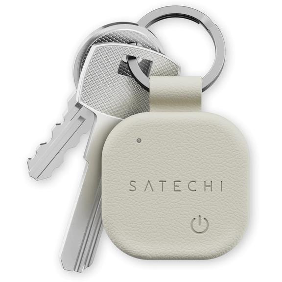 Lokalizator zgodny z Apple Find My Satechi w formie bleroka ze skóry wegańskiej ST-LKCFW sand
