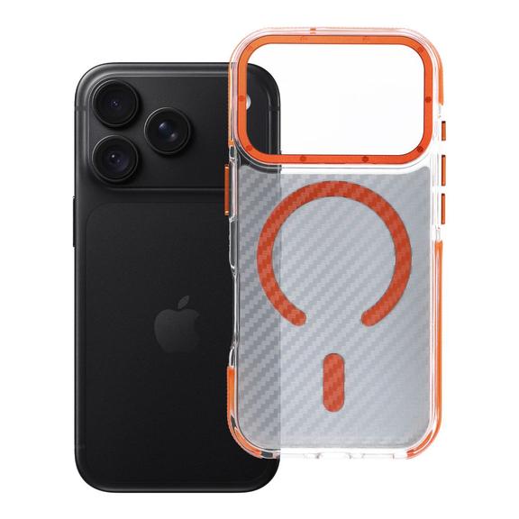 Etui na iPhone 18 Pro / 17 Pro Fiber zgodne z MagSafe pomarańczowe