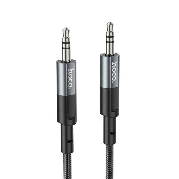 Kabel AUX Jack 3,5 mm do Jack 3,5 mm Hoco 1 m UPA23 szary (SC)
