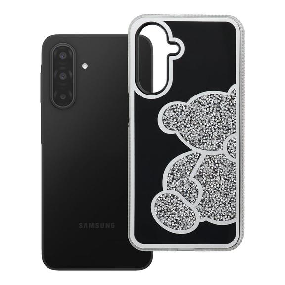 Etui na Samsung A17 / A18 Teddy Bear srebrne