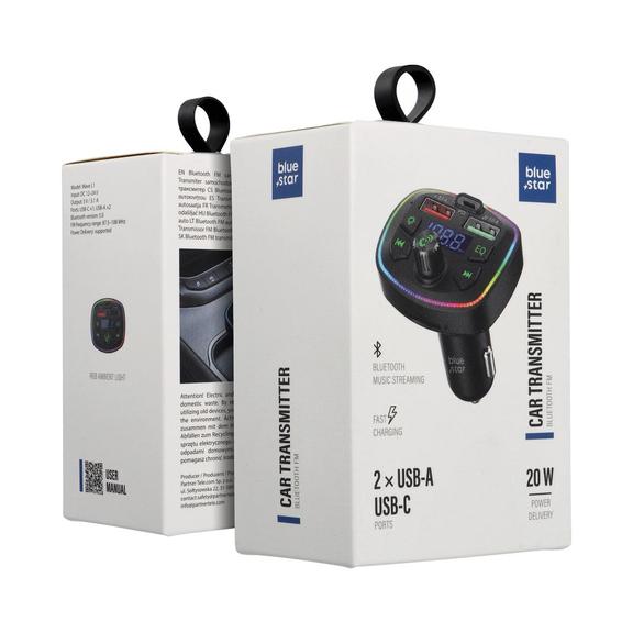 Transmiter Blue Star Wave L1 RGB Ambient light typ C x1 USB x2 20W czarny