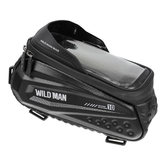 WILDMAN sakwa rowerowa na ramę na zamek 1,2L (4" - 7") ES10 czarna
