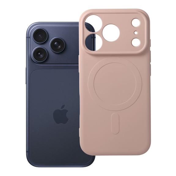 Etui na iPhone 17 Pro / 18 Pro Silicone Mag Cover zgodne z MagSafe (camera protection) różowe