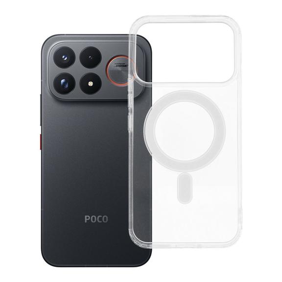 Etui na Poco F9 Ultra Clear Mag Cover (MID) zgodne z MagSafe transparentne