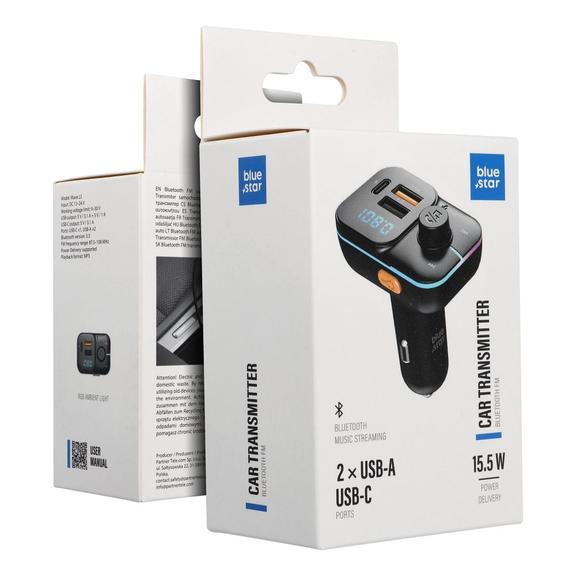 Transmiter Blue Star Wave L3 RGB Ambient light typ C x1 USB x2 20W czarny