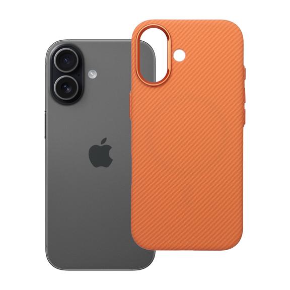 Etui na iPhone 17 K-Look zgodne z MagSafe pomarańczowe