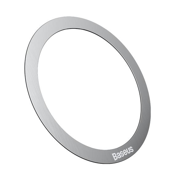 BASEUS blaszki uniwersalne kompatybilne z MagSafe PCCH000012 2 sztuki srebrne