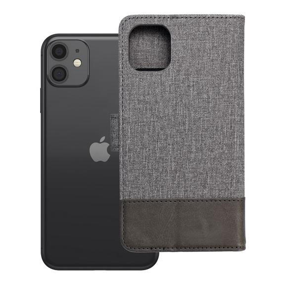 Etui z klapką na iPhone 11 Gomma Book szare