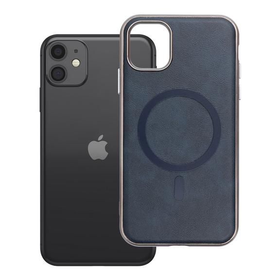 Etui na iPhone 11 Gentleman Mag Cover zgodne z MagSafe granatowe