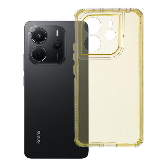 Etui na Xiaomi Redmi Note 14 4G (GLOBAL - 164,84mm x 78,15mm x 8,16mm) Matrix Clear żółte