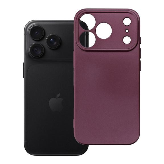 Etui na iPhone 18 Pro / 17 Pro Metallic burgundowy