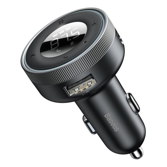 BASEUS Transmiter FM Bluetooth 5.0 + MP3 z ładowarką samochodową 2x USB 3,4A QC3.0 CCLH-01