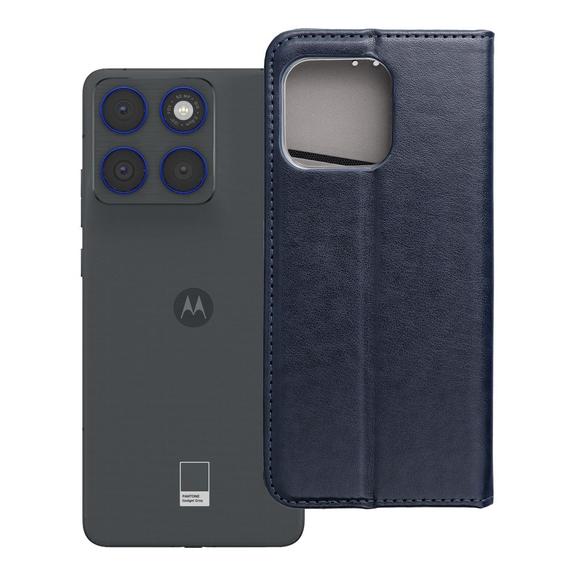 Etui z klapką na Motorola EDGE 70 Smart Magneto granatowe