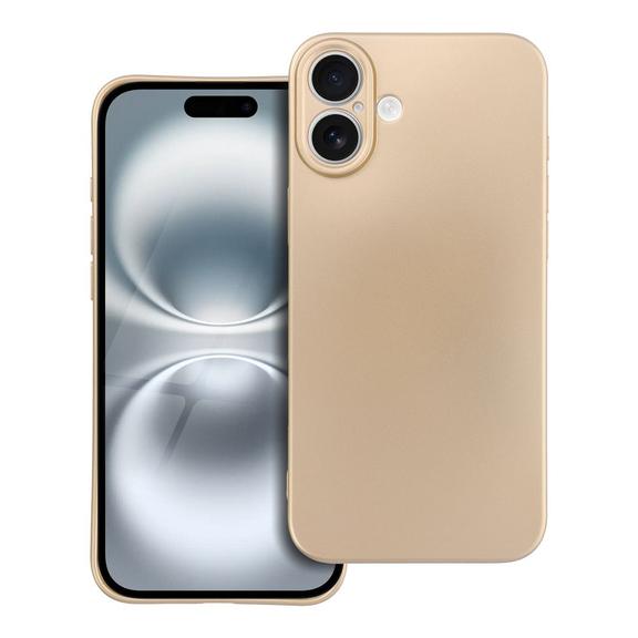 Futerał do iPhone 16 PLUS Metallic złoty