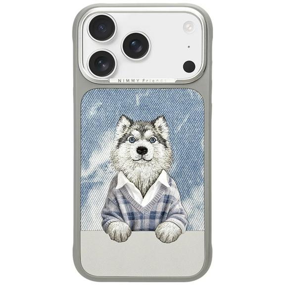 NIMMY futerał GENTLE PETS SERIES DOG kompatybilny z MagSafe do IPHONE 18 Pro Max/17 Pro Max szary