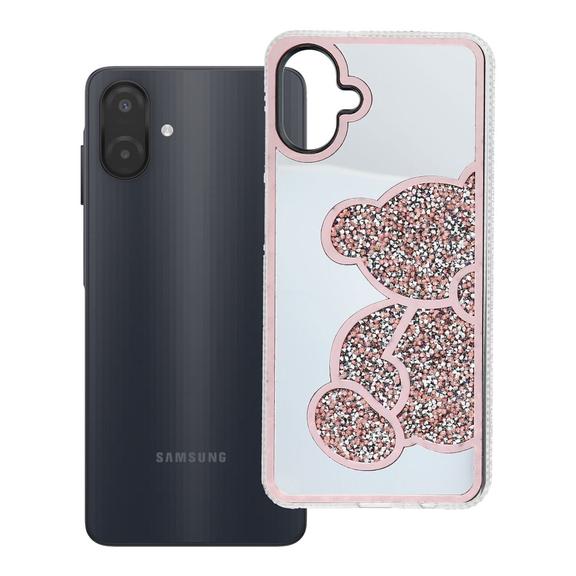 Etui na Samsung A07 / A08 Teddy Bear różowe