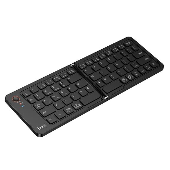 Klawiatura bezprzewodowa składana QWERTY Hoco GM71 czarna