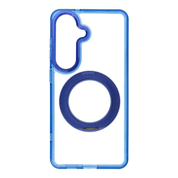 Etui na Samsung S26 Frame Circle Stand zgodne z MagSafe granatowe