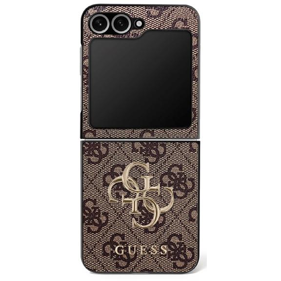 GUESS futerał do SAMSUNG Z FLIP7 GUHCZF74GMGBR (PU Leather 4G Metal Logo) brązowy