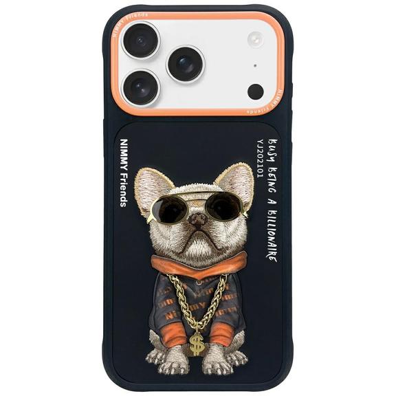 NIMMY futerał GLASSES COOL DOG do IPHONE 17 Pro Max czarny