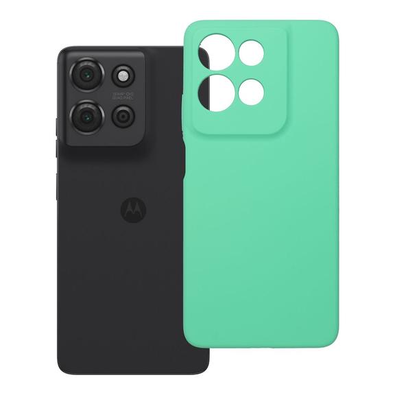 Etui na Motorola G75 Silicone 2mm (camera protection) miętowe