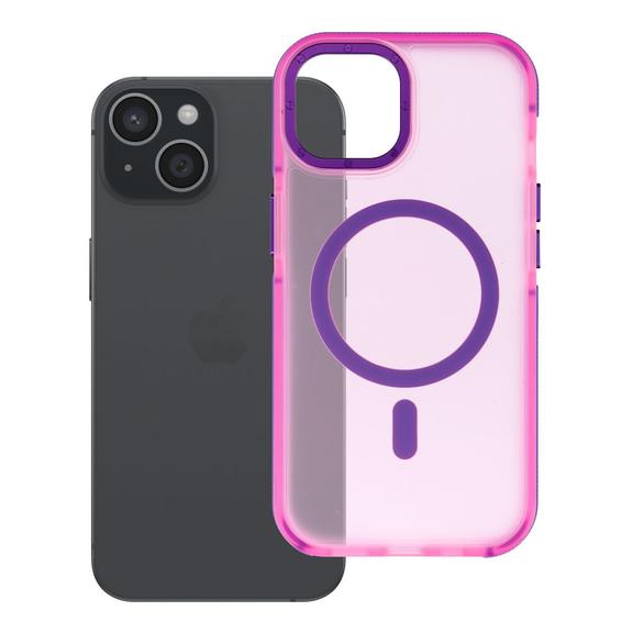 Etui na iPhone 15 Forcell F-Protect Vivid Premium zgodne z MagSafe różowe 0INT