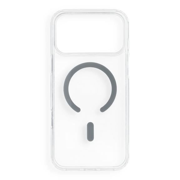 Etui na iPhone 18 Pro Max / 17 Pro Max Drop Glue Colorful Ring Mag Cover zgodne z MagSafe szare