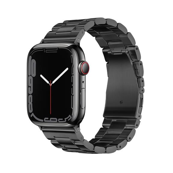 Pasek do Apple Watch Forcell F-Design FA10 zatrzask stal 38 / 40 / 41 mm czarny