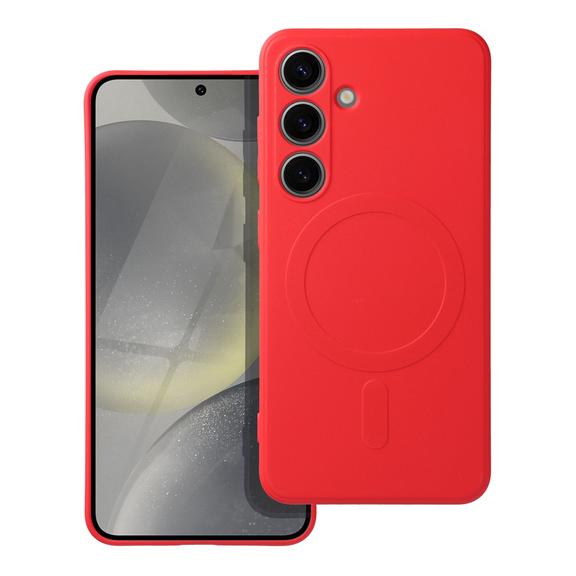 Futerał SILICONE MAG COVER kompatybilny z MagSafe do SAMSUNG A07s czerwony