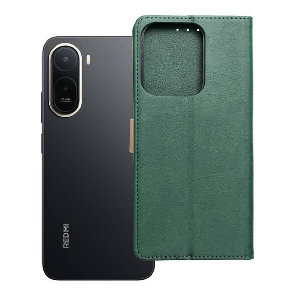 Etui z klapką na Xiaomi Redmi A7 PRO Split Book zielono-złote