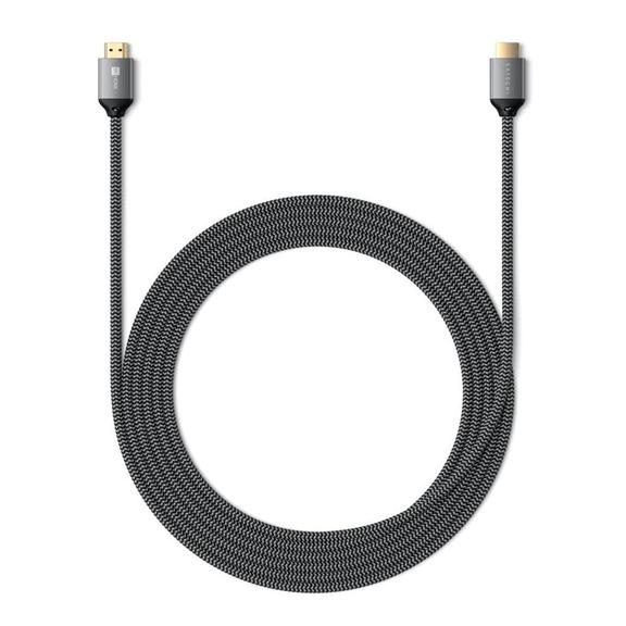 Kabel HDMI do HDMI Satechi ver.2.1 8K/60Hz lub 4K/120Hz 2 m ST-8KHC2MM szary
