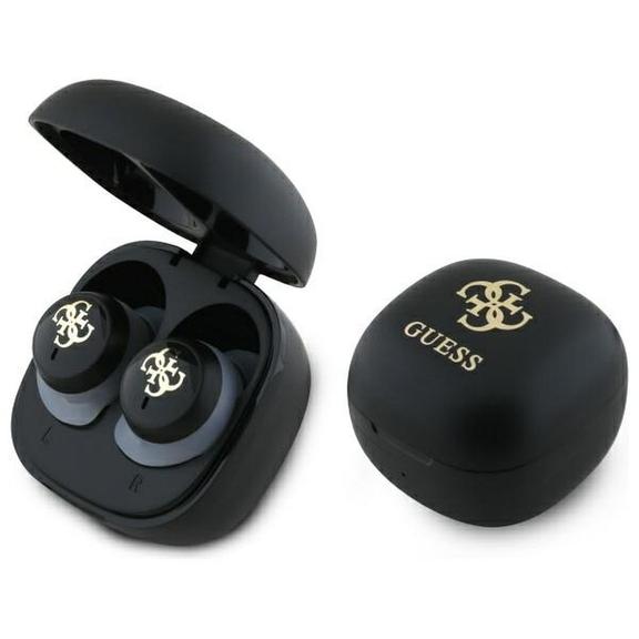 GUESS słuchawki bezprzewodowe bluetooth TWS GUTWSJ144ESK (Mini Iridescent 4G Printed Logo) czarne