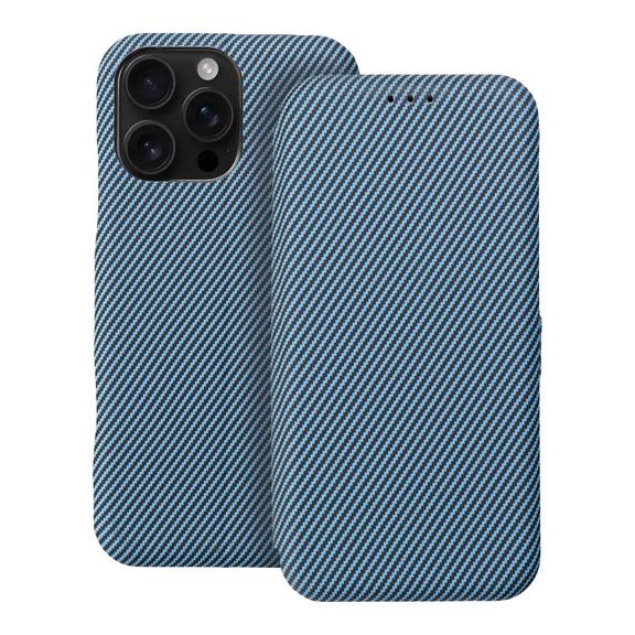 Etui z klapką na iPhone 16 PRO MAX Folio Side Magnet niebieskie