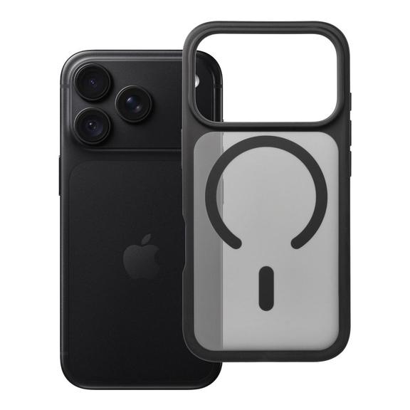 Etui na iPhone 18 Pro / 17 Pro Forcell F-Protect Smoke Hybrid Premium Lite zgodne z MagSafe czarne 0INT