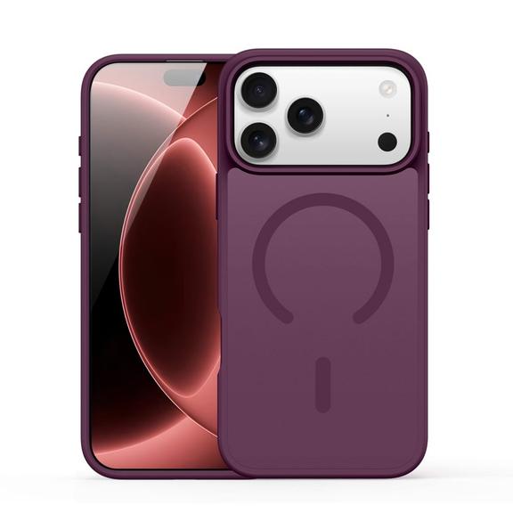 DUX DUCIS futerał YIND kompatybilny z MagSafe do iPhone 18 Pro Max / 17 Pro Max (Open Ring Version) dark cherry