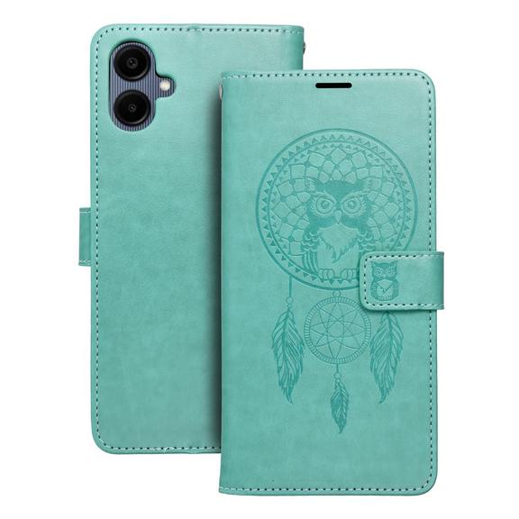 Etui z klapką na Samsung A06 Mezzo Book łapacz snów zielone