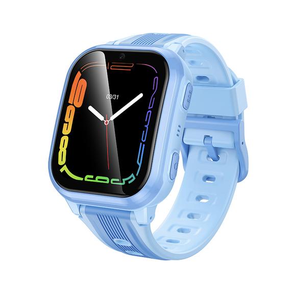 Smartwatch dla dzieci 1,69" 4G GPS z funkcją rozmowy Hoco Y108 niebieski