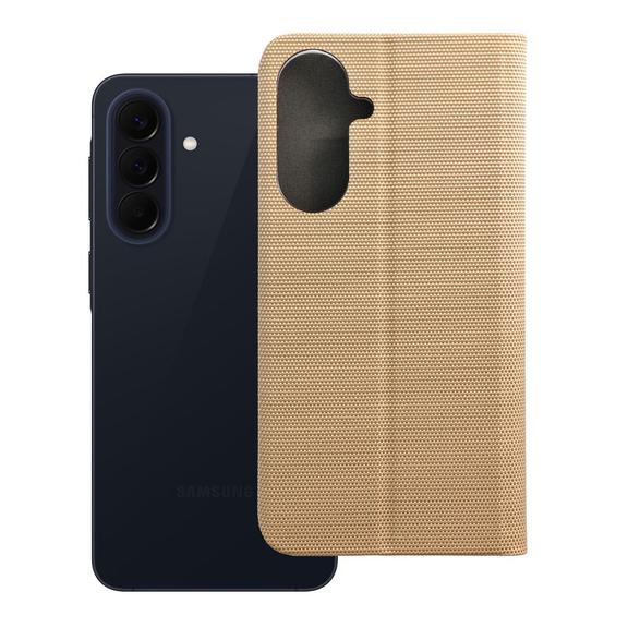Etui z klapką na Samsung A57 5G Sensitive Book złote