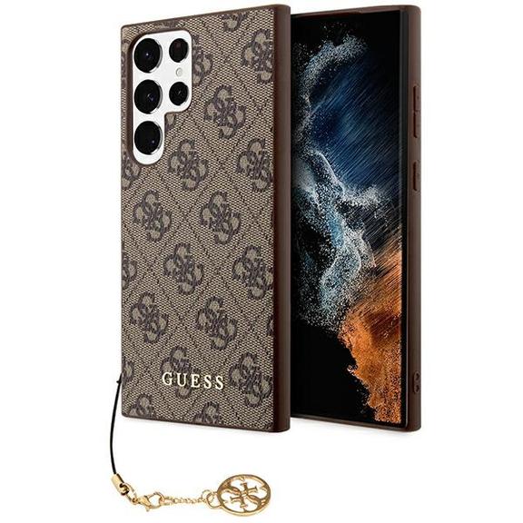 GUESS futerał do SAMSUNG S24 Ultra GUHCS24LGF4GBR (4G Charm) brązowy