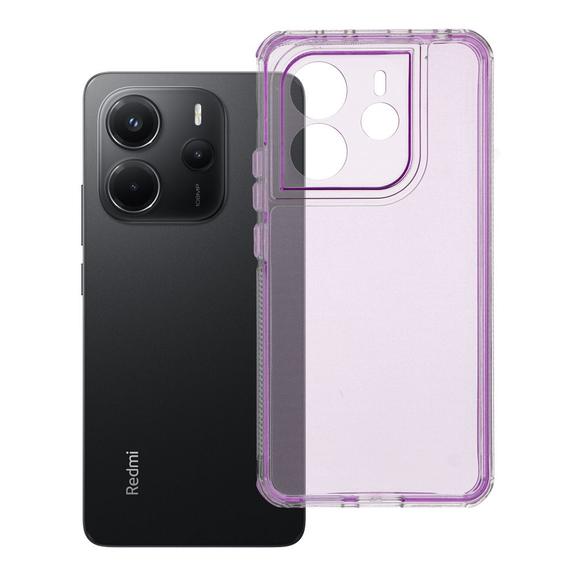 Etui na Xiaomi Redmi Note 14 4G (GLOBAL - 164,84mm x 78,15mm x 8,16mm) Matrix Clear  jasnofioletowe