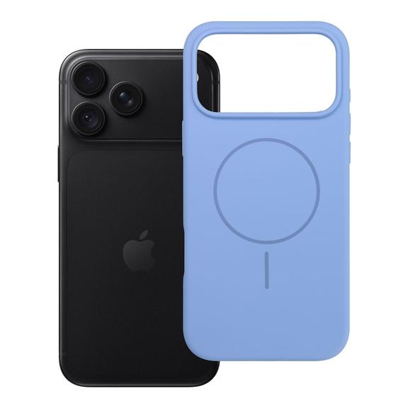 Etui na iPhone 18 Pro Max / 17 Pro Max Silicone 2mm (big hole) zgodne z MagSafe jasnoniebieskie