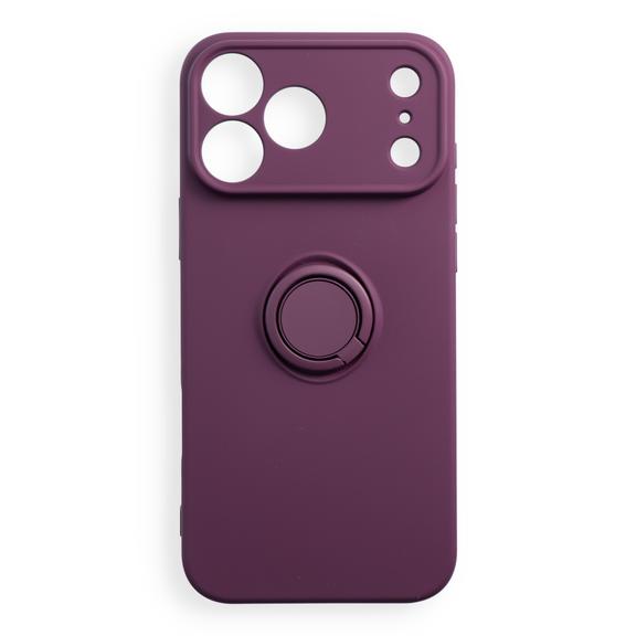 Etui na iPhone 18 Pro Max / 17 Pro Max Silicone Ring dark cherry