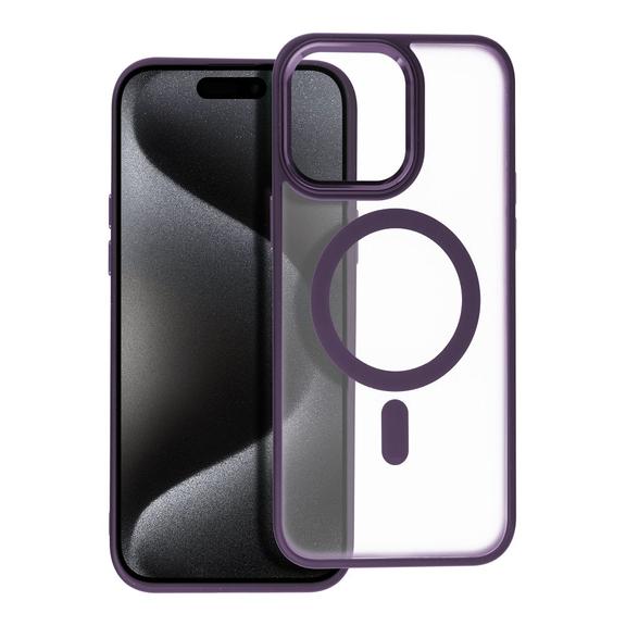 Futerał MATTE MAG COVER kompatybilny z MagSafe do IPHONE 15 Pro Max fioletowy