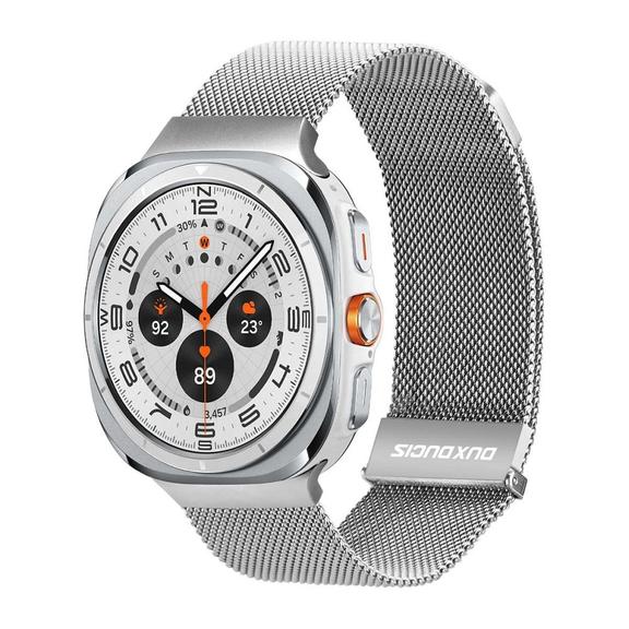 DUX DUCIS pasek MILANESE magnetyczny ze stali nierdzewnej 47 mm srebrny