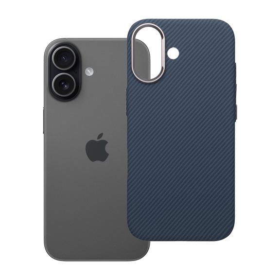 Etui na iPhone 17 K-Look zgodne z MagSafe niebieskie
