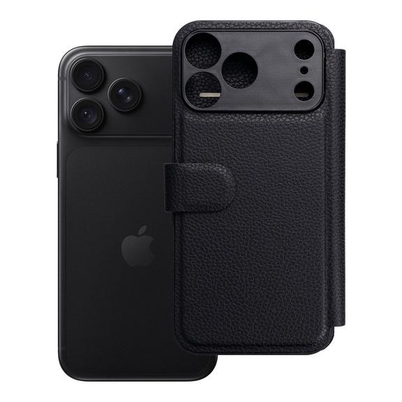 Etui z klapką na iPhone 17 PRO MAX / 18 PRO MAX Max Protect RFID czarne
