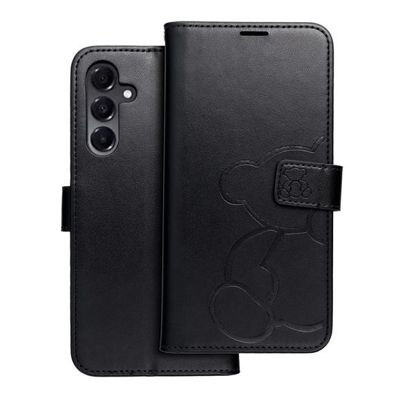 Etui z klapką na Samsung A16 5G Mezzo Book teddy bear czarne